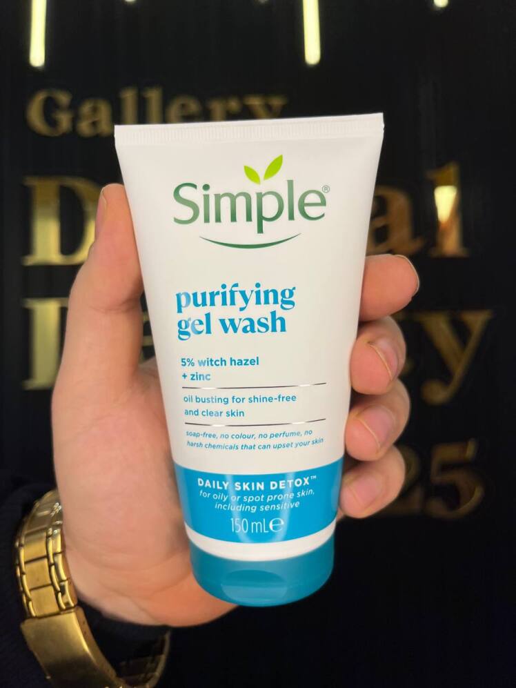 ژل شستشو زینک پوست چرب سیمپل